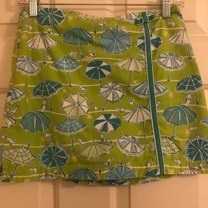 Beachy umbrella Lilly Pulitzer mini skort